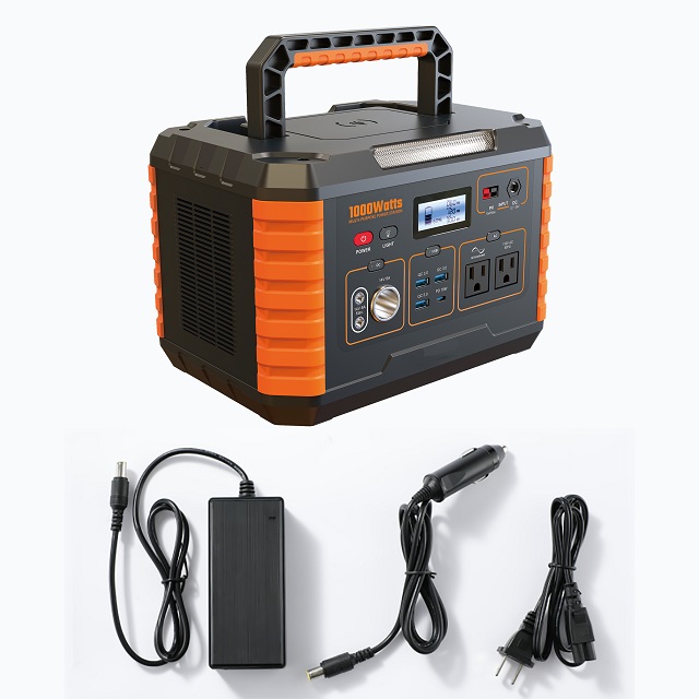 Centrale électrique portable haute capacité 1000W pour la maison