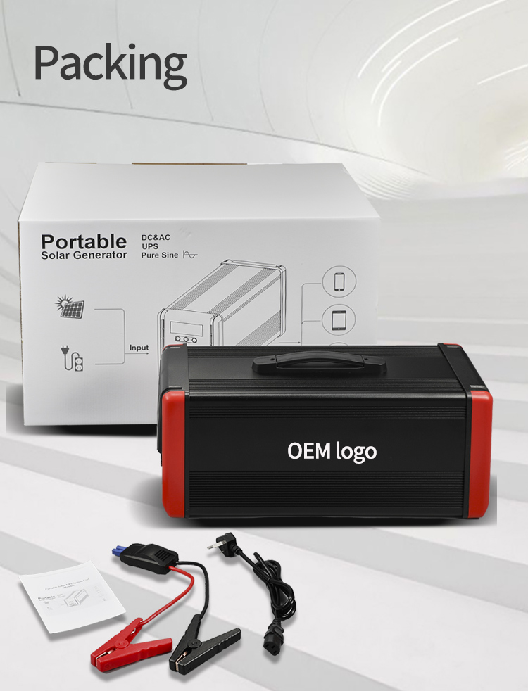 Centrale électrique portative de nouvelle tendance 500w 600w 1000w pour le panneau solaire 18v 120w