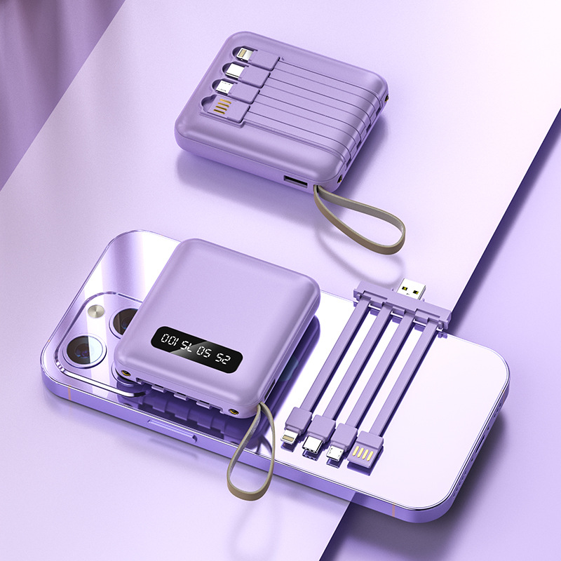 2022 Tendance Produit Fast Charge Powerbank 2000 Mah Battery Bank Avec Câbles Amazon Best Sellers Power Bank