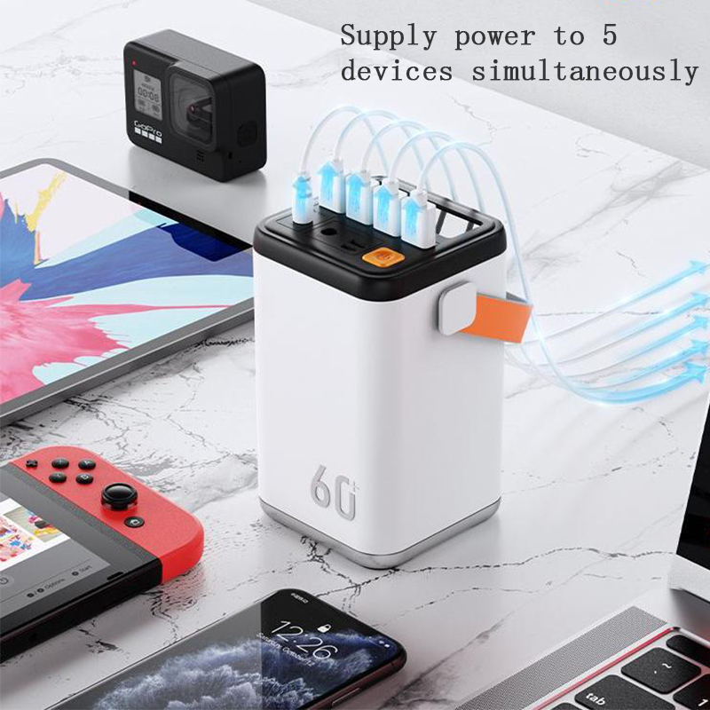 Weibaidac Chargeur Portable Power Bank 100000mah 60000mah 35w Éclairage de Secours Alimentation Extérieure
