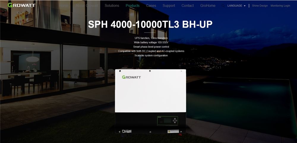 Croissance sph 4000w ~ 10000W TL3 BH-UP
