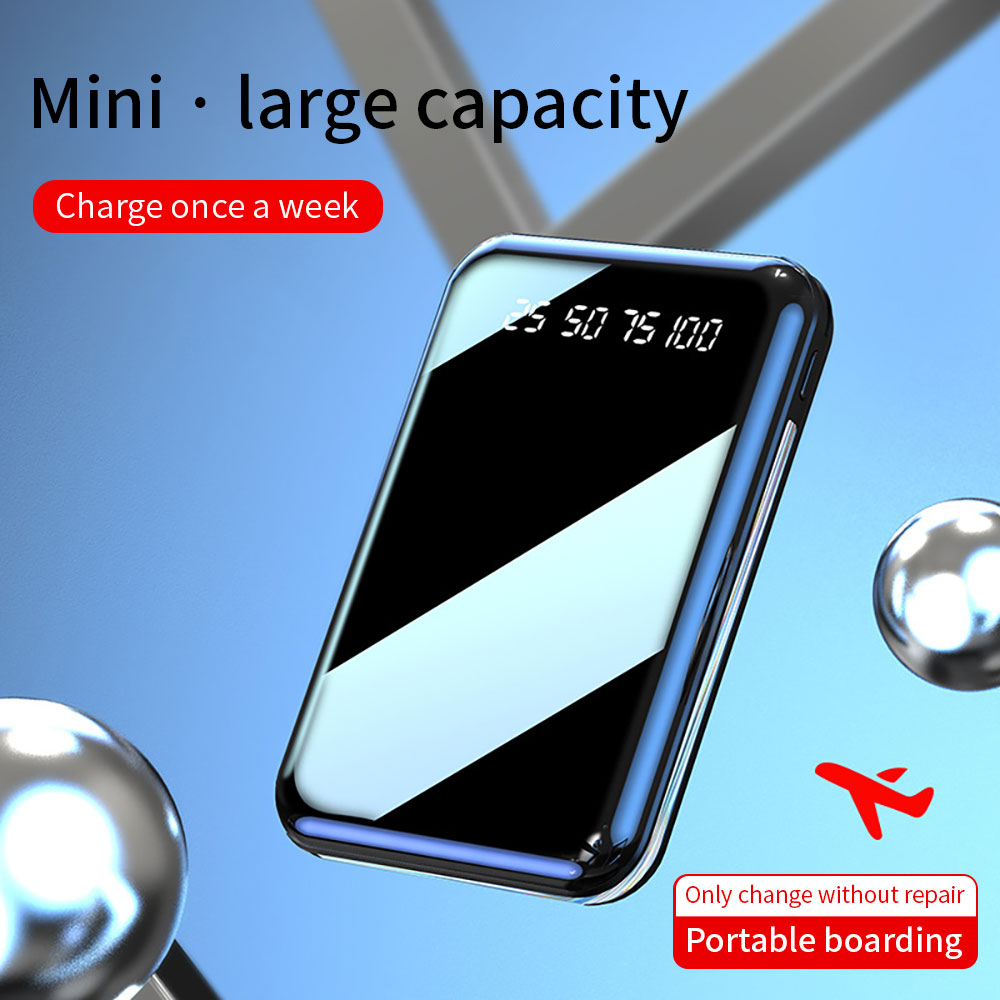 2021 Nouveautés Mini Mobile Dual Usb Power Banks Chargeur Portable Type-c Power Bank 